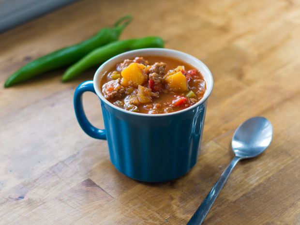 butternut squash turkey chili paleo