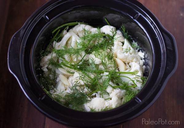 paleo crockpot cauliflower mashed potatoes recipe